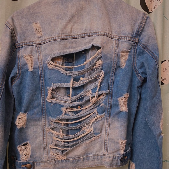 Distressed Jean Jacket - Picture 4 of 4